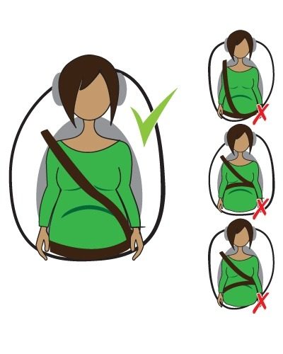 wearing a seatbelt