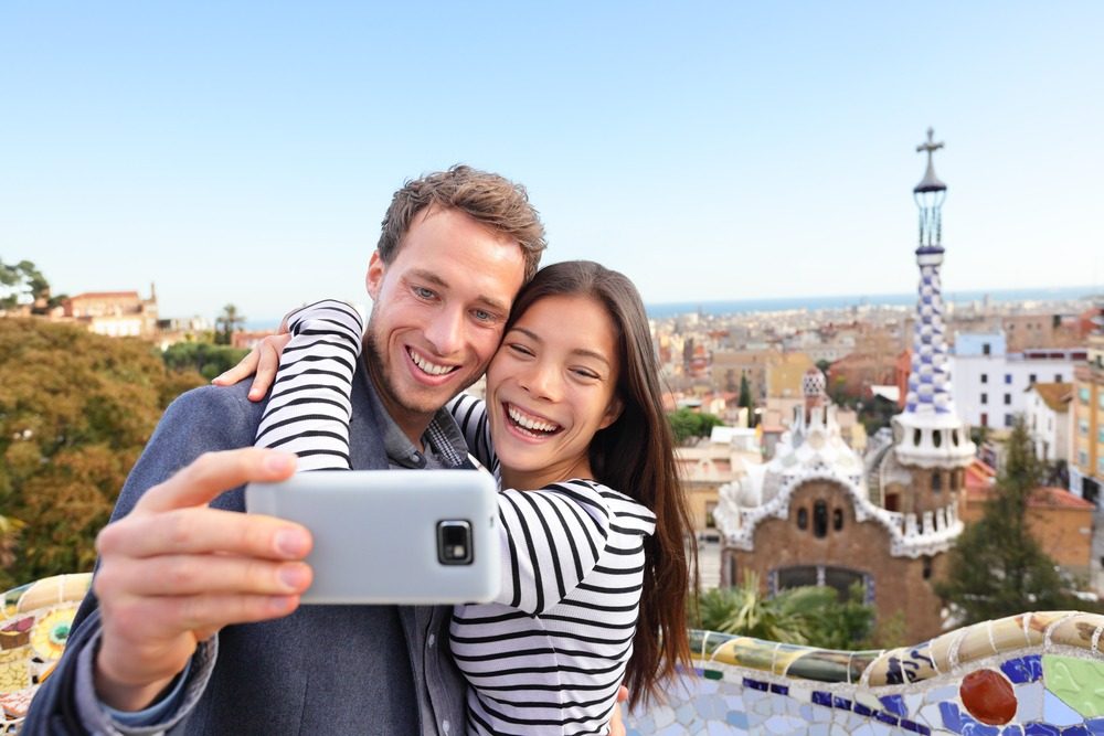 Couple en citytrip à Barcelone