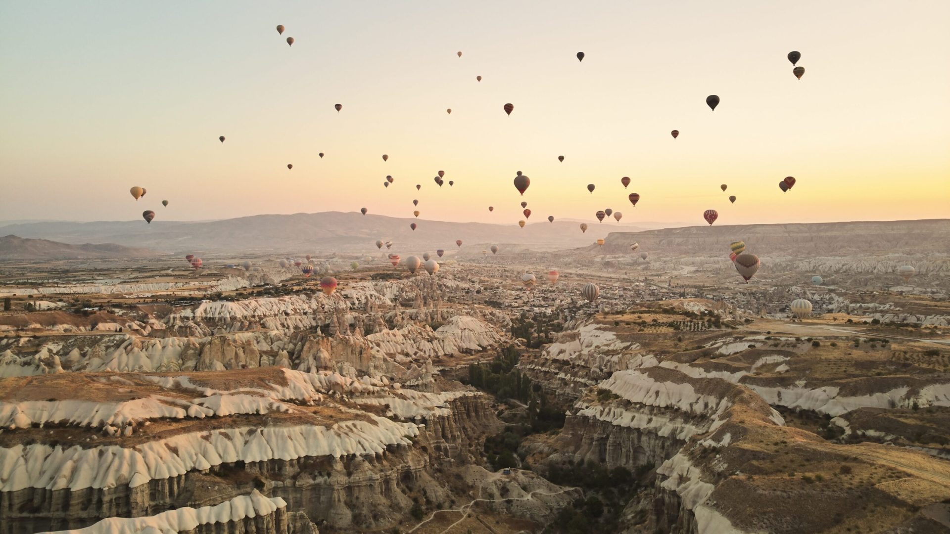 Balloons above Cappadocia