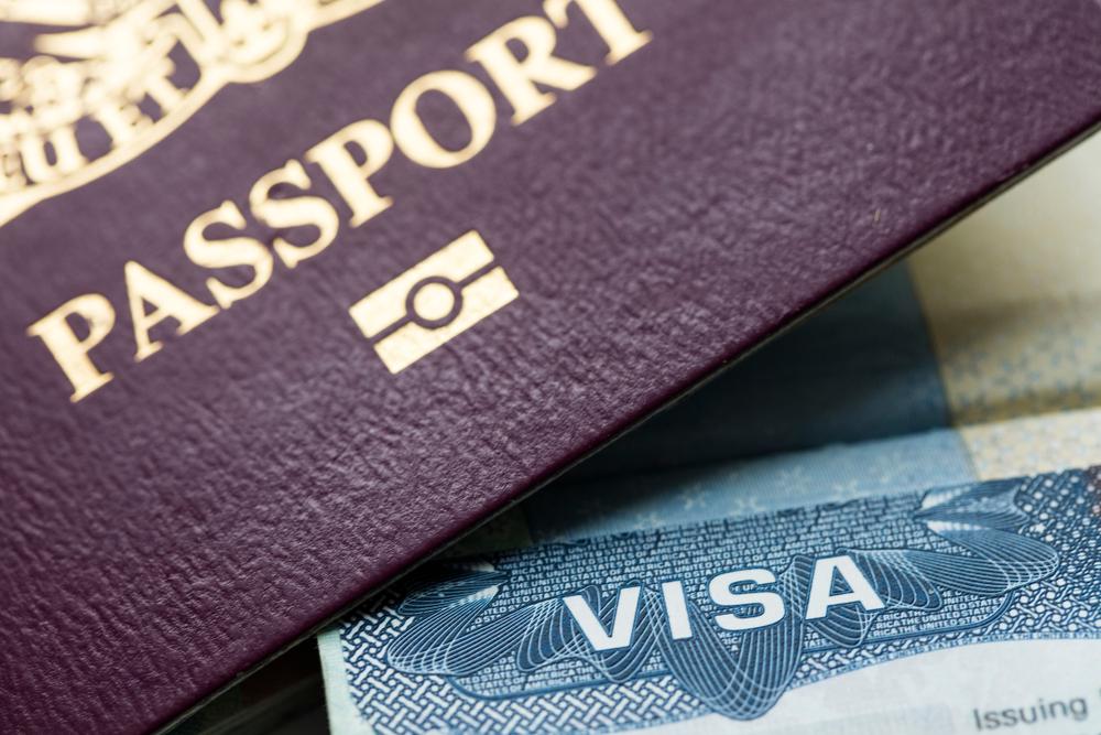 Illustration d'un visa et d'un passeport
